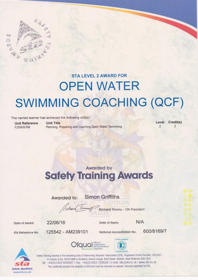 Sta Open Water Coaching