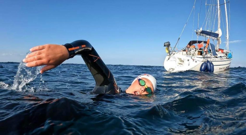 Full length of Britain swim
