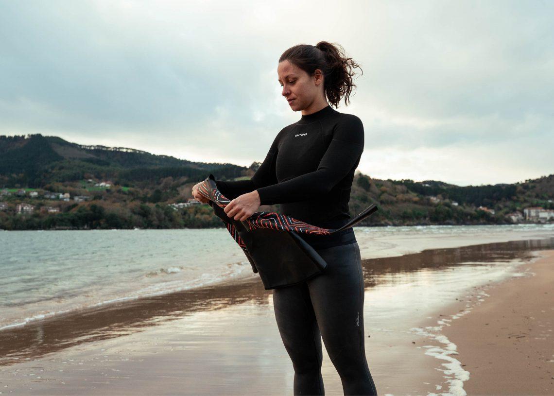 Women's Lands' Chlorine Resistant High-Waist Crop Swim Leggings