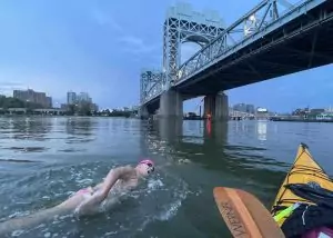 Triple Crown oldest swimmer