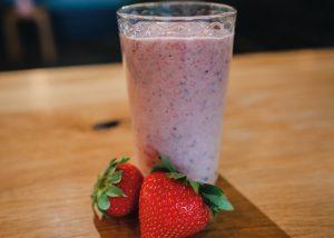 Berry and banana smoothie