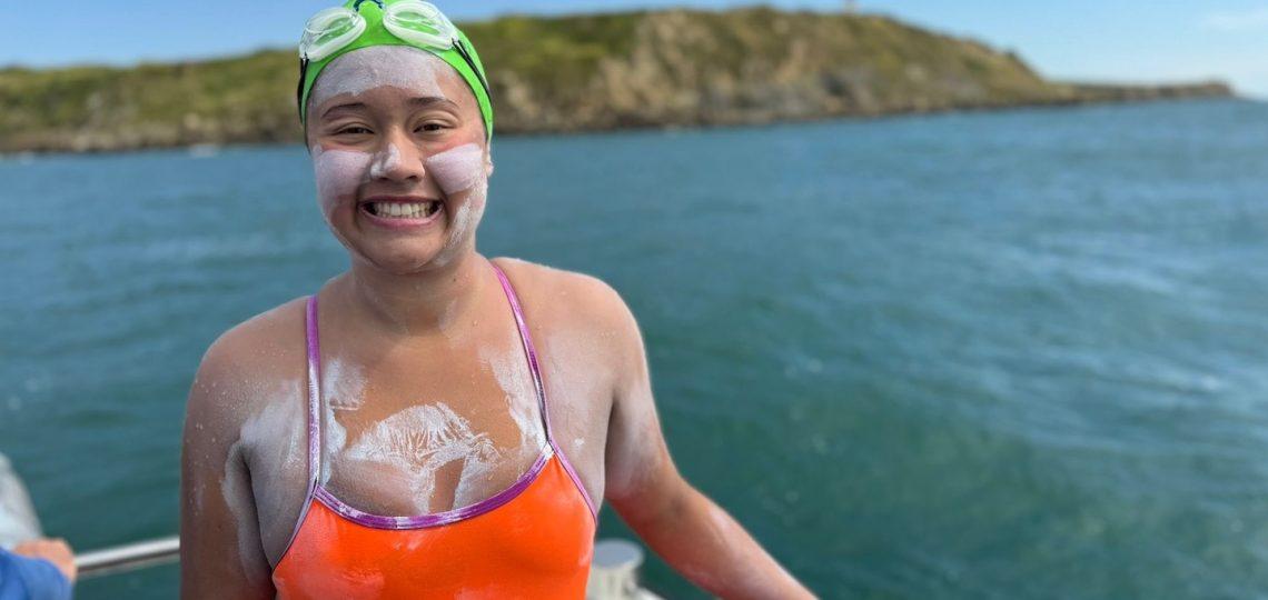 English Channel swim Maya Merhige