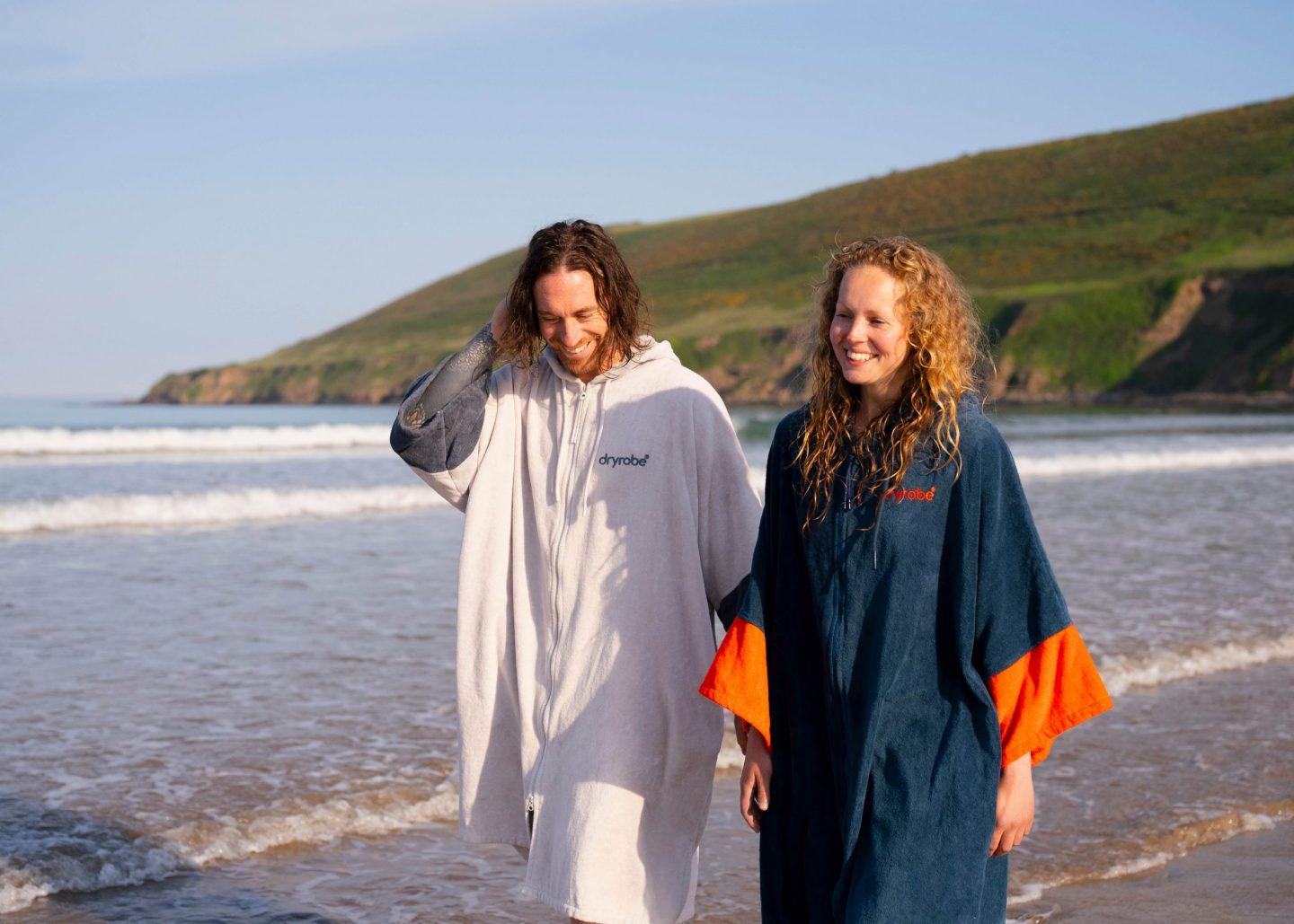 KFUBUO Surf Poncho Changing Towel Swim Robe With Pocket Plus Size Terry Cloth Swim - View #9