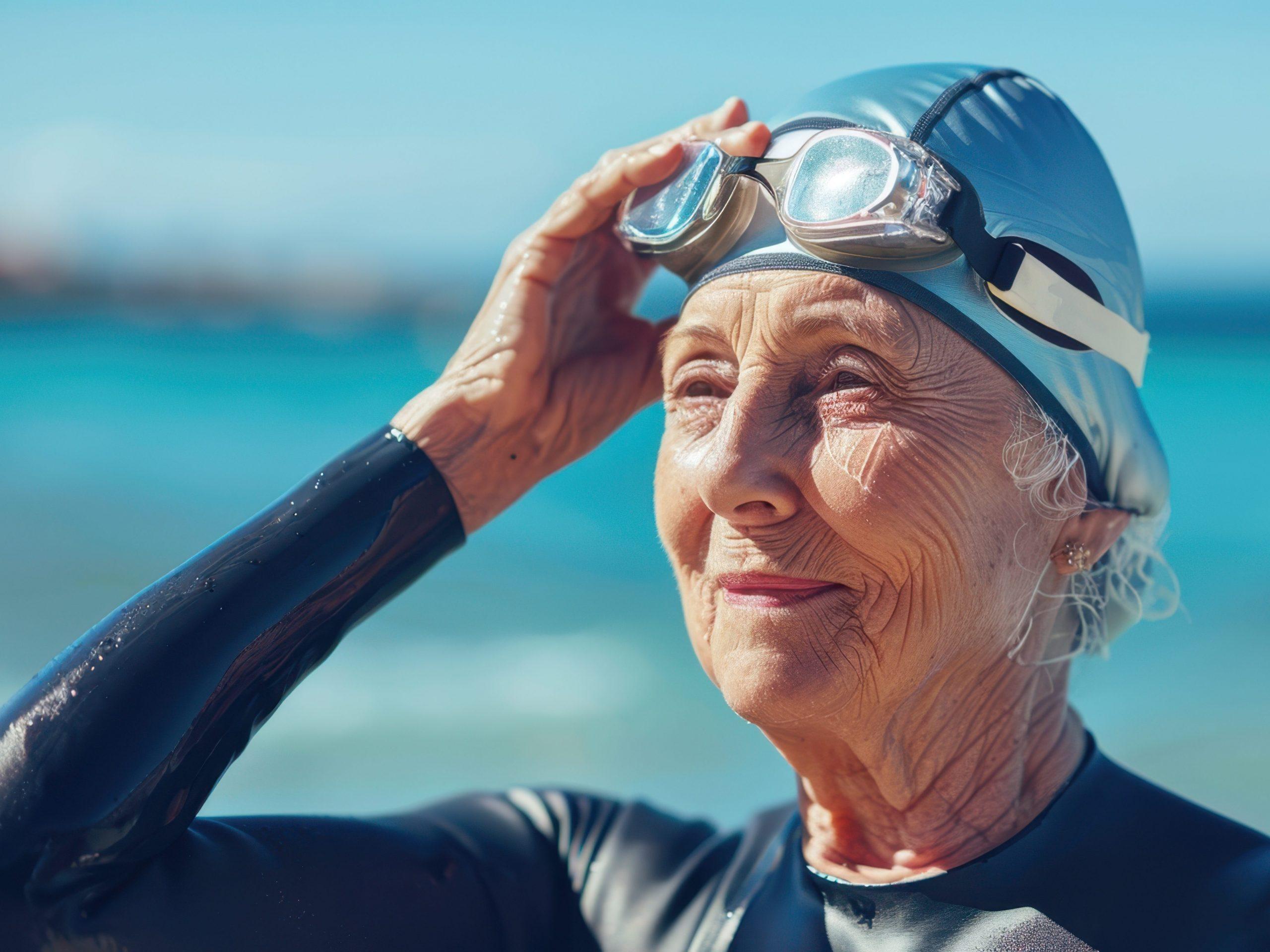 Swimming makes you feel younger