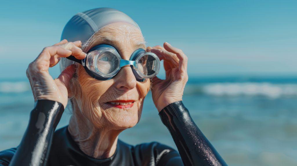 Swimming makes you feel younger