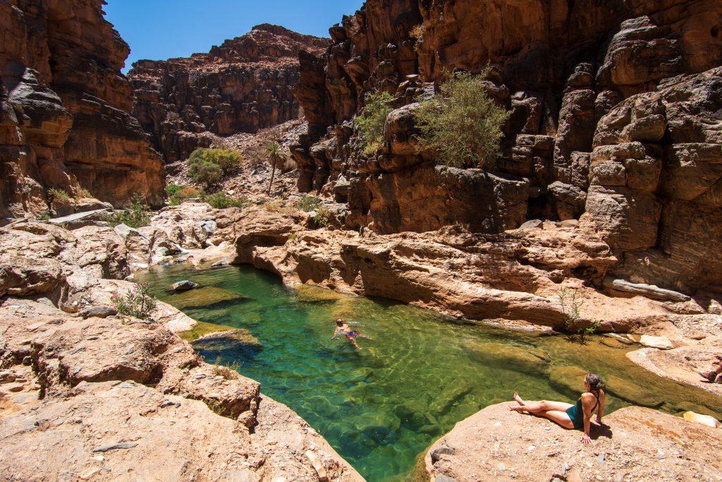 Wild swimming Morocco