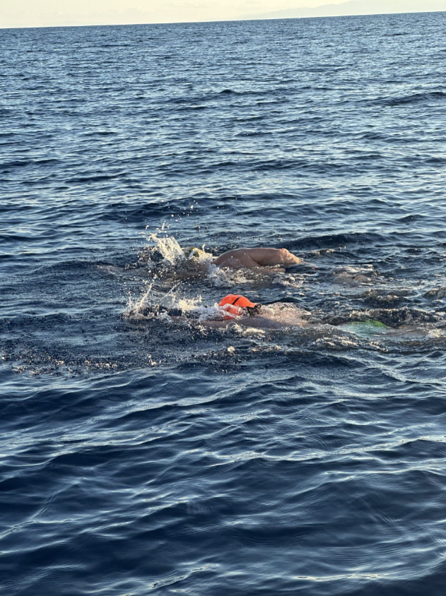 Spetses to Aegina swim