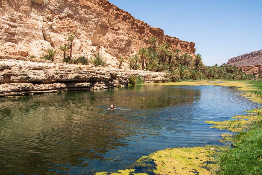 Wild swimming Morocco