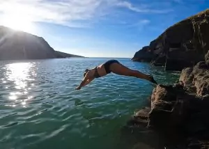 Wild swimming West Wales