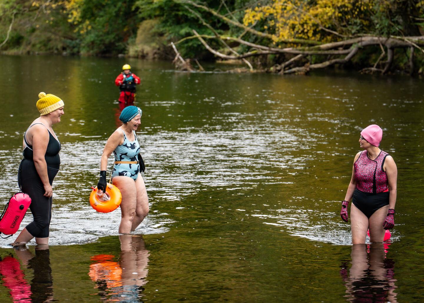 Harvest Wild Swim Festival Weekend under Neidpath Castle in the Scottish Borders