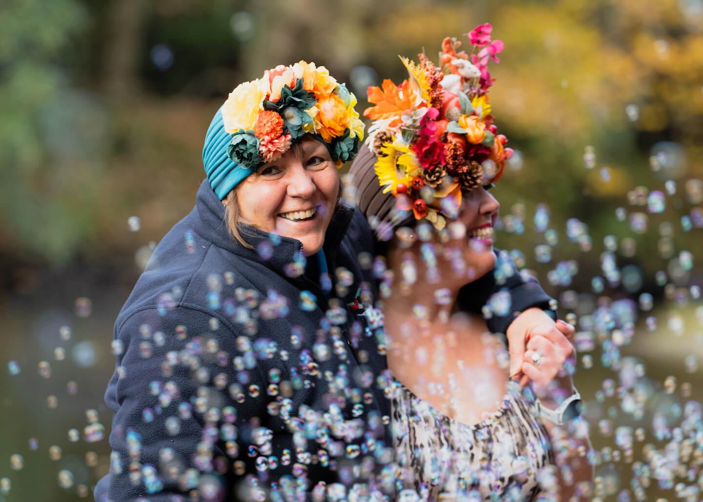 Harvest Wild Swim Festival Weekend under Neidpath Castle in the Scottish Borders