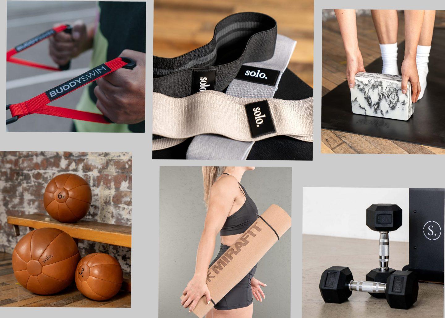 How can I set up a home gym as a swimmer?